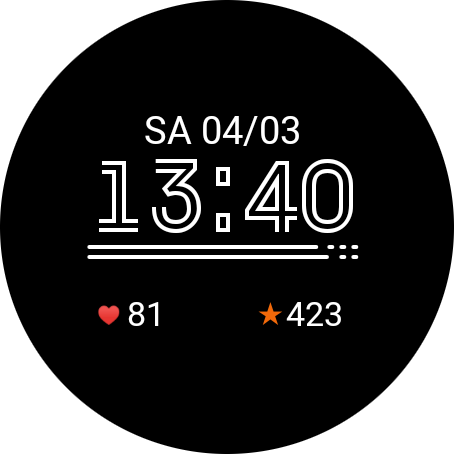 1smart Watch Face - AOD mode