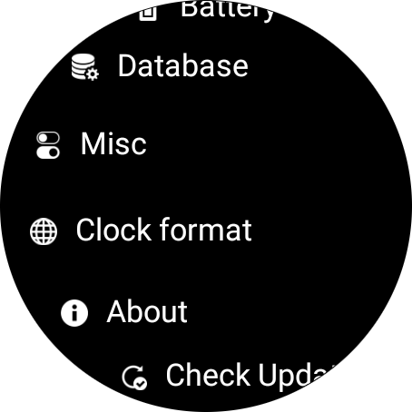 1smart Watch Face - main menu items