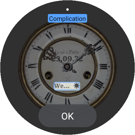 Le roi à Paris Watch Face Settings