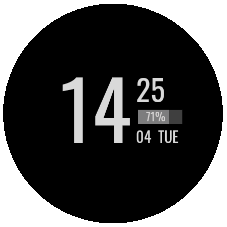 SP big Watch Face for Wear OS - AOD mode